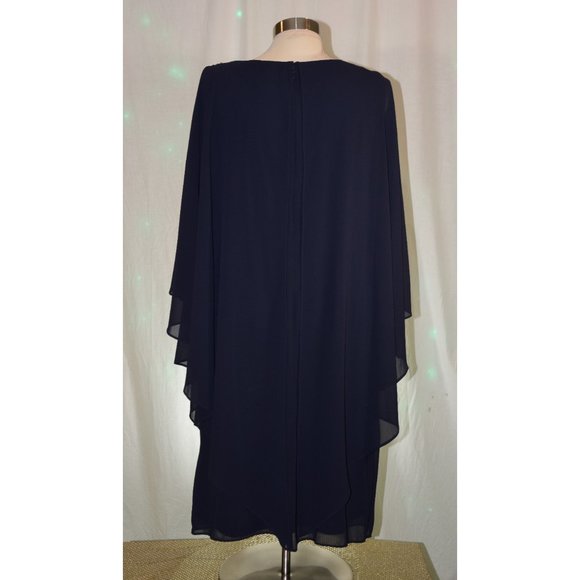Jessica Howard Blue cocktail dress size 16W - Picture 3 of 10
